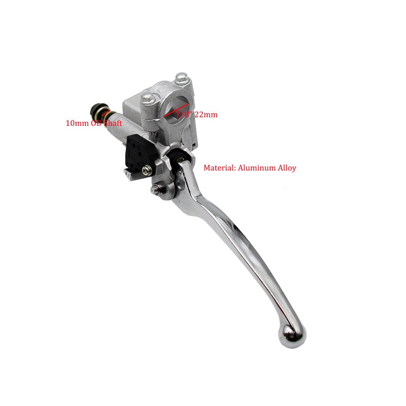 YD-PS001 7/8 Inches Right Hydraulic Brake Master Lever Cylinder for 50cc 70cc 90cc 110cc 125cc Pit Dirt Bike ATV Quad Scooter Moped 10mm - Image 4